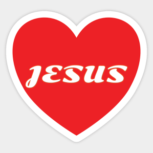 Jesus In The Heart Sticker